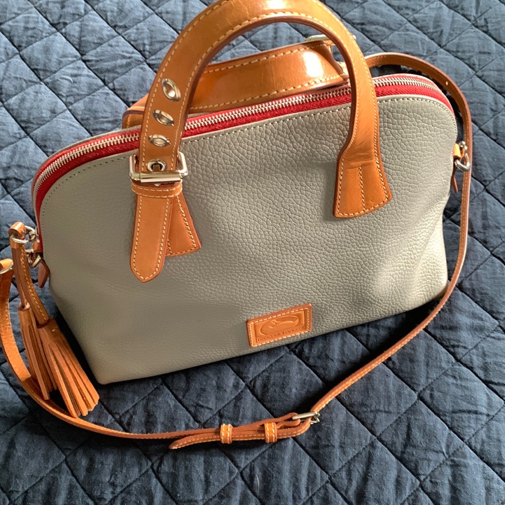 Dooney & Bourke pebbled leather domed satchel